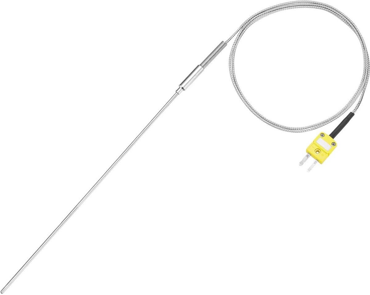 Type K Thermokoppel Sensor -50°C tot 1100°C met Kabel en Stekkers