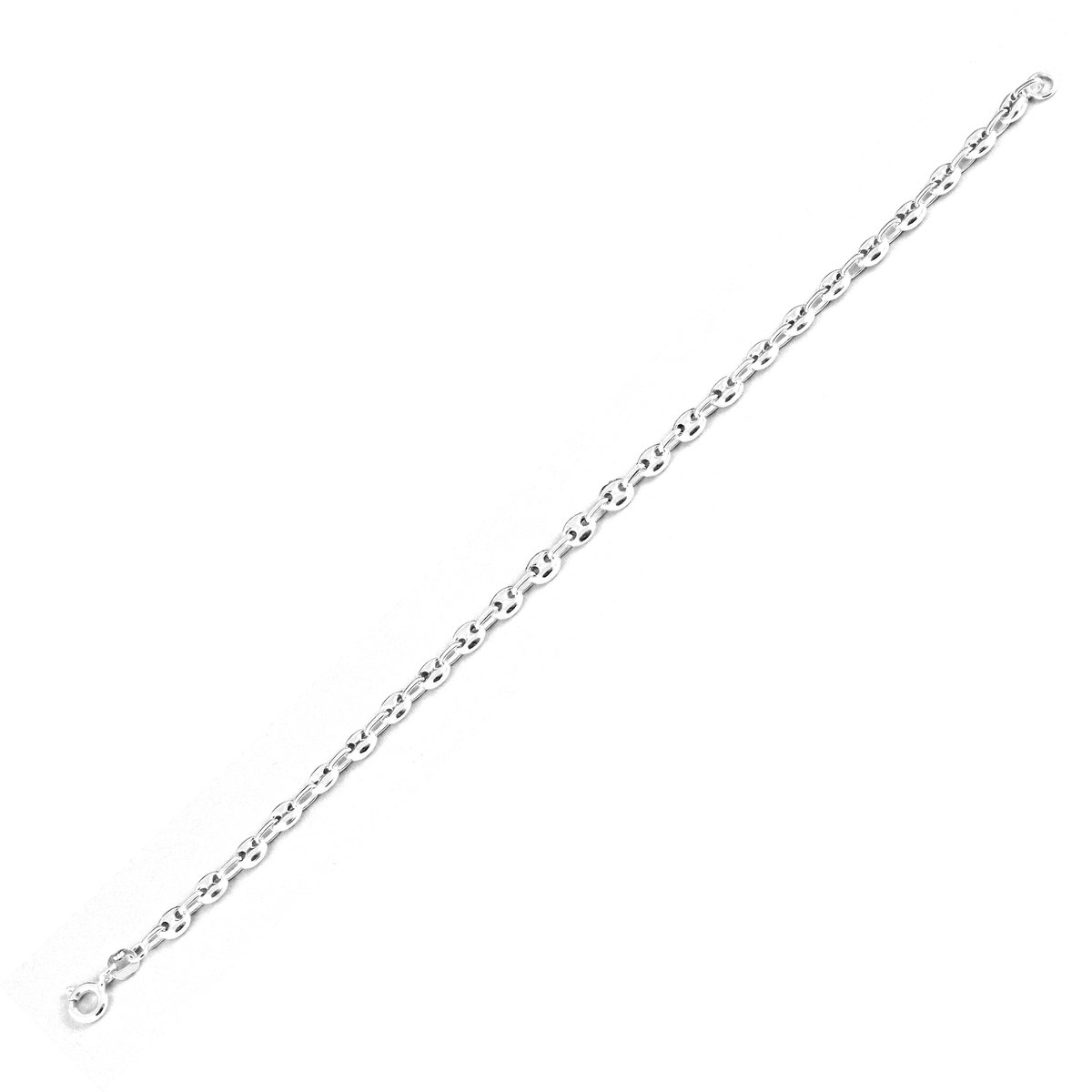 Cavill - Zilveren Ketting 925 Sterling Zilver - 45 cm - Tijdloze Elegante Ketting Dames & Unisex - Unieke Schakel & Karabijnsluiting