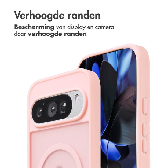 Coque imoshion - Compatible avec Google Pixel 9 Pro et Google Pixel 9 - Coque arrière Color Guard compatible MagSafe - Rose clair
