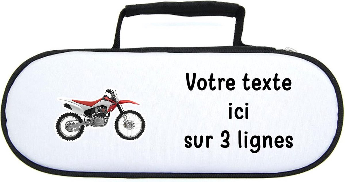 Tas voor 3 Pétanque Ballen met Motorcross Ontwerp