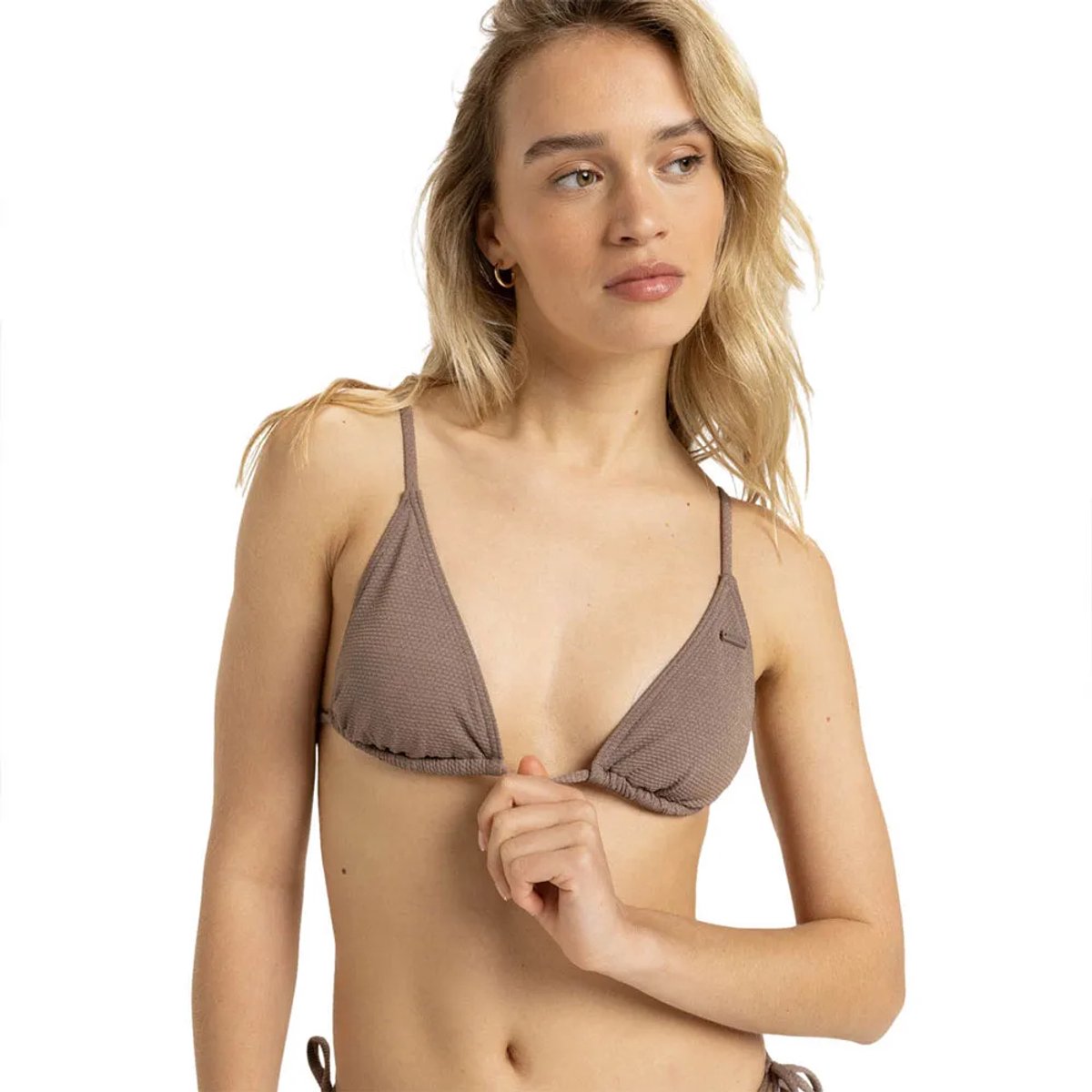 Roxy Lasca Tiki Tri Bikinitop M Vrouw Deep Taupe