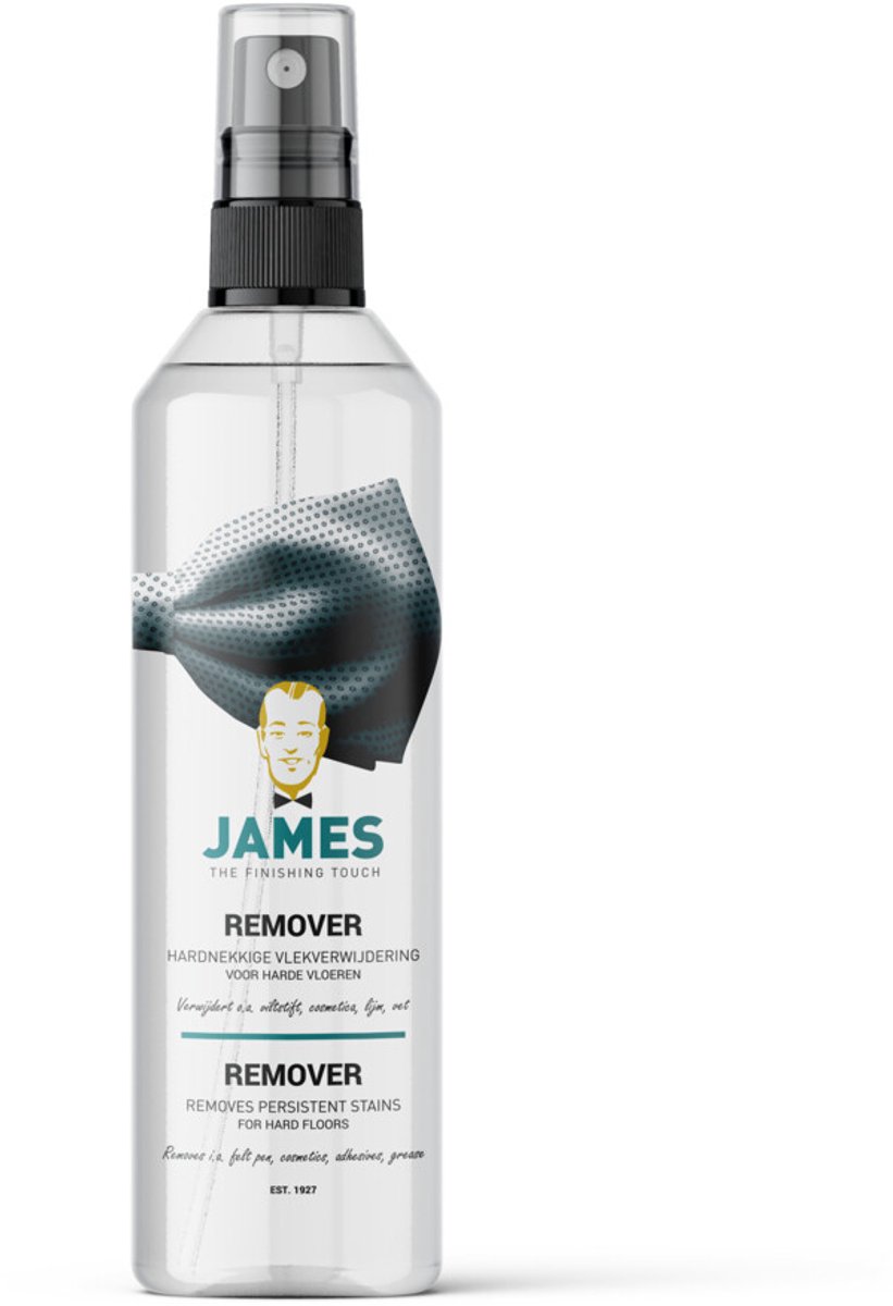 James Remover 3 x 250 ml – Vlekverwijderaar voor Harde Vloeren – Verwijdert Inkt, Nagellak, Lijm & Verf – Voor PVC, Laminaat & Tegels - Voordeelverpakking