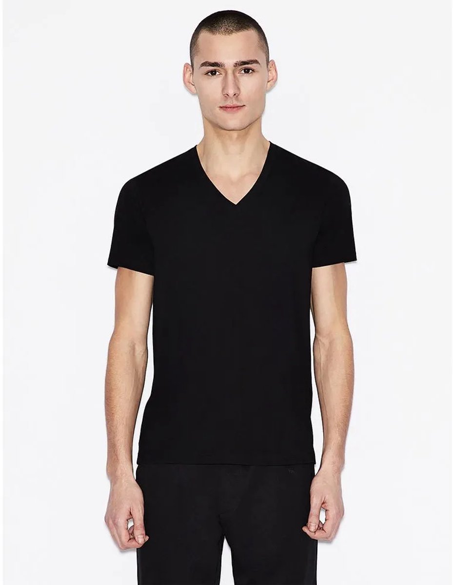Armani Exchange 8nzt75_zja5z T-shirt Met Korte Mouwen En V-hals Zwart L Man