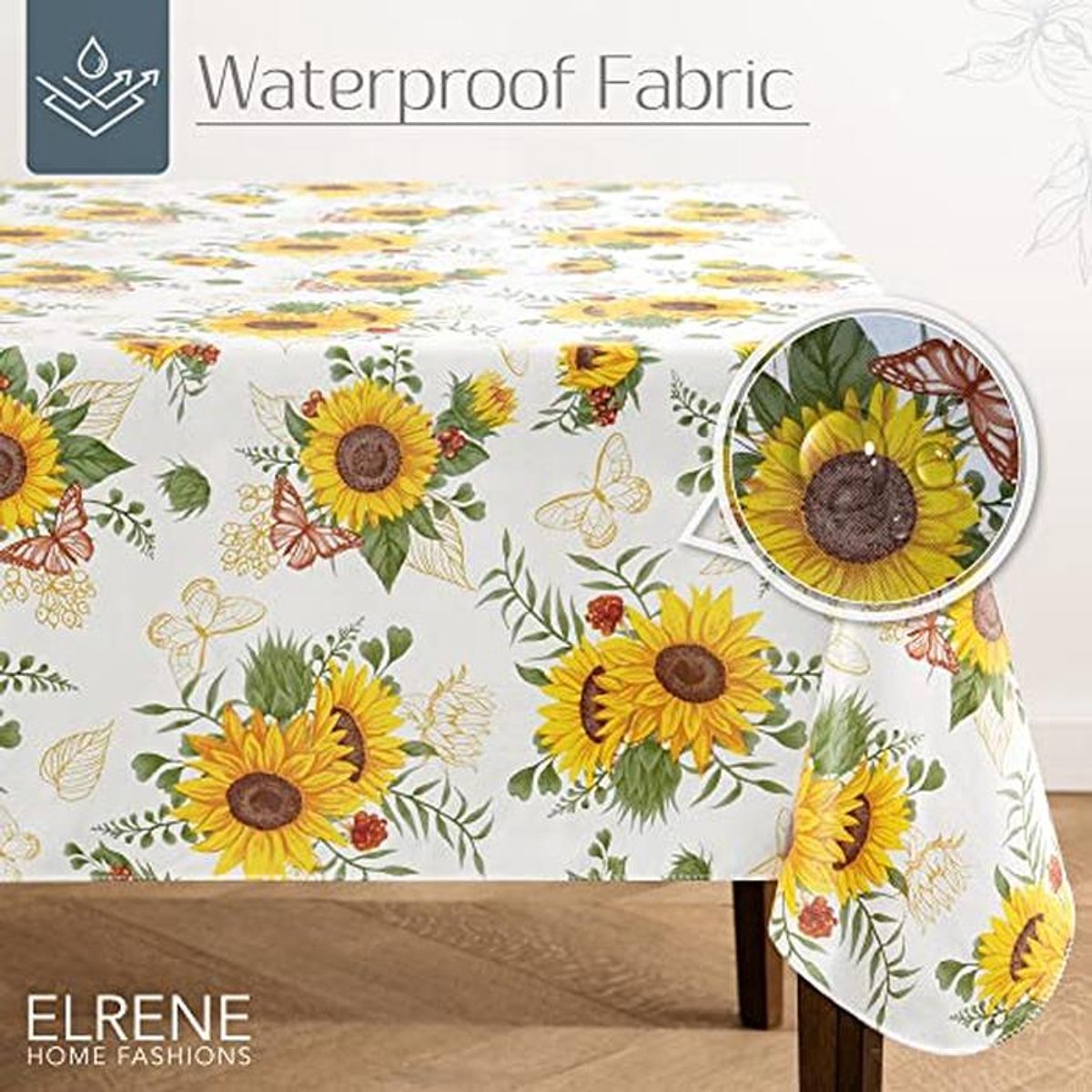 Vintage Bloemen Tafelkleed Water- en Vlekbestendig 152 cm x 304 cm