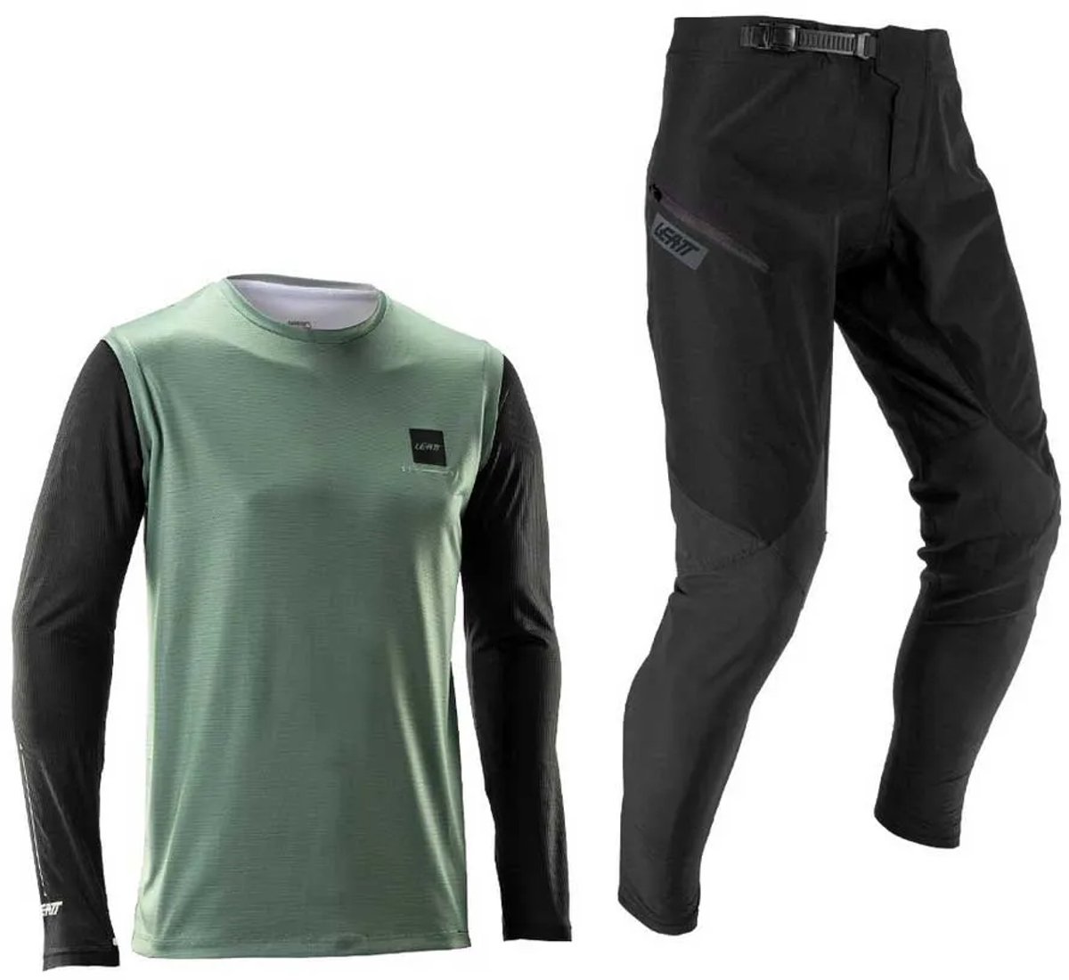 Leatt Gravity 1.0 T-shirt Met Lange Mouwen Man Groen