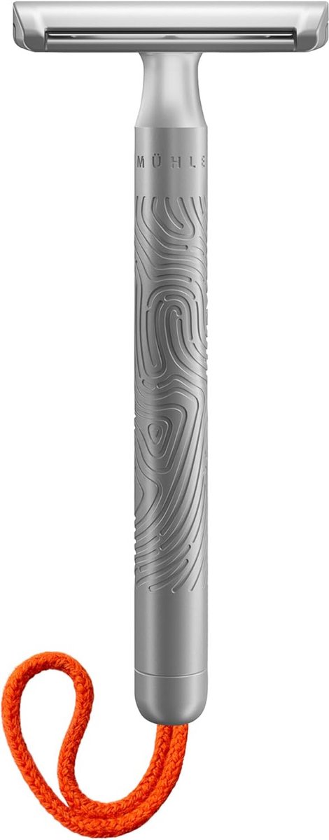 Eco-vriendelijk Unisex Safety Razor met Koraalkleurige Koord voor Duurzaam Scheren