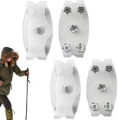 Spikes voor schoenen, 1 paar antislip wintergreep, 24 tanden