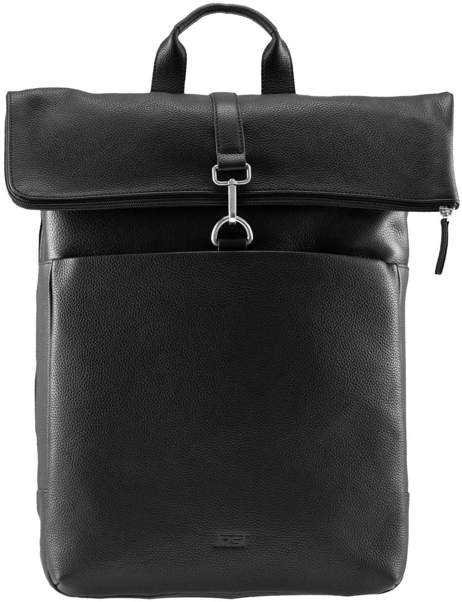 JOST laptop rugzak rugzak met laptopvak Frankfurt Backpack Courier Black zwart