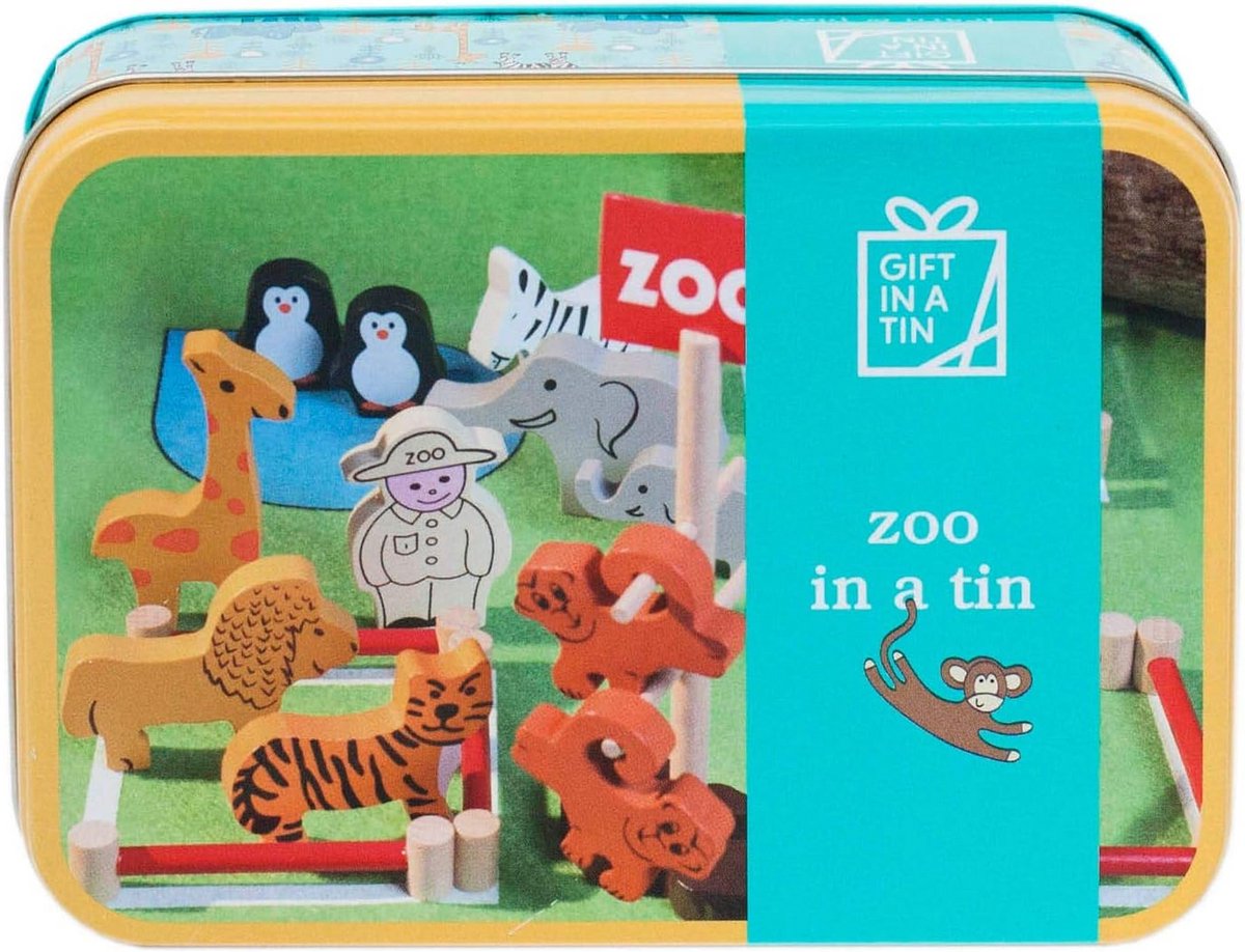 Mini Dierentuin in een Blik - Creatieve Speelset voor Kinderen