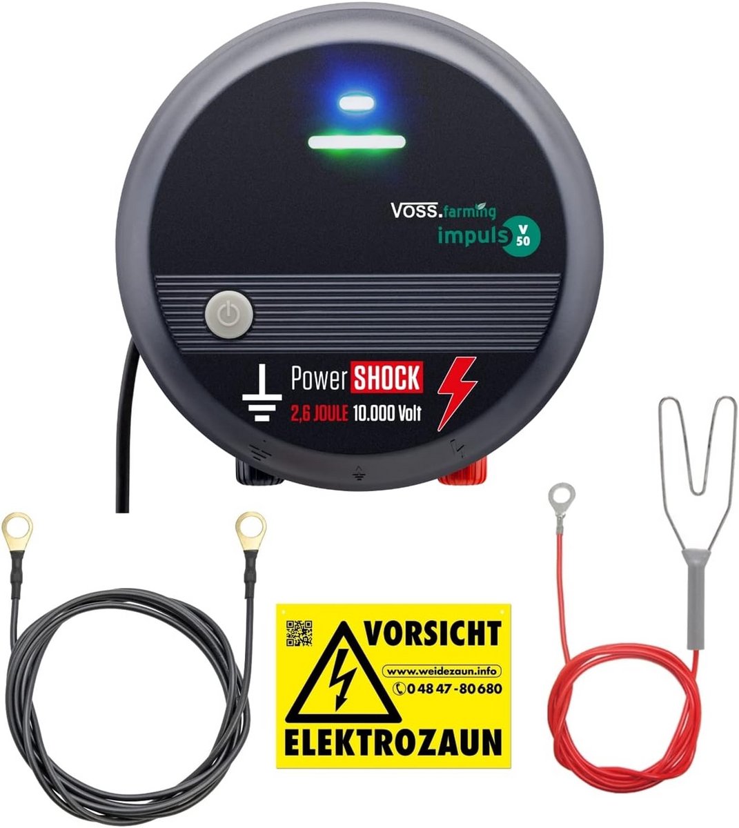 230V Schrikdraadapparaat 2.6 Joule, 10.000 Volt voor Veehouders