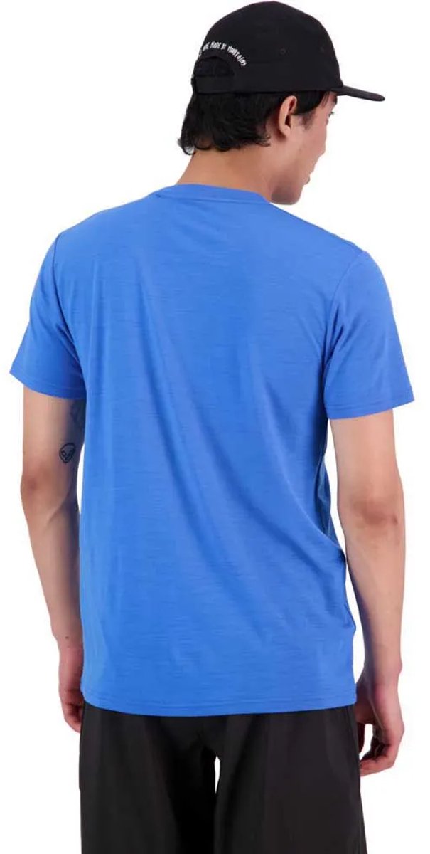 Mons Royale Icon Merino Air-con S24 T-shirt Met Korte Mouwen Man Blauw