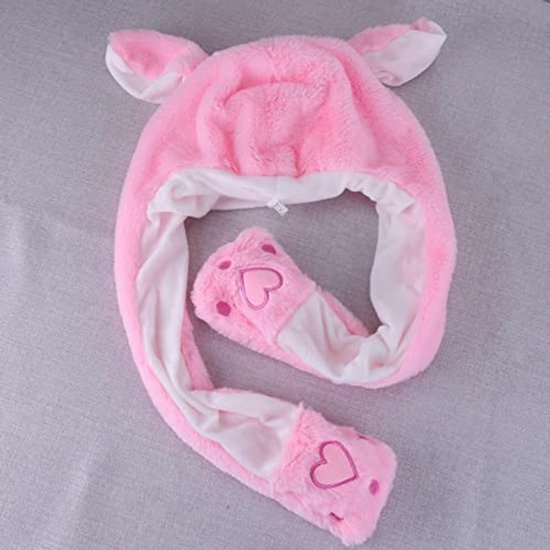 Roze Monster Muts Beweegbare Oren