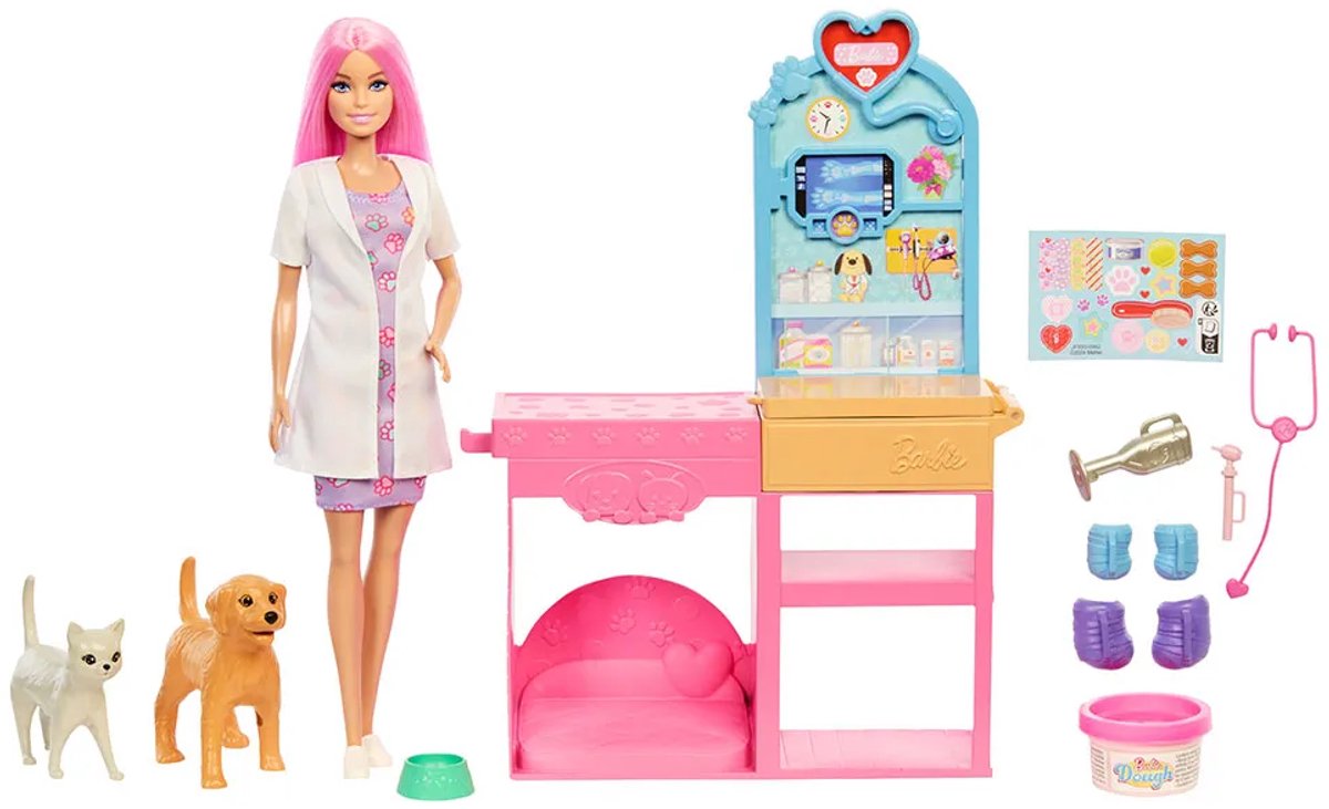 Barbie Careers Snelgips Dierenkliniek - Barbiepop — afbeelding 11