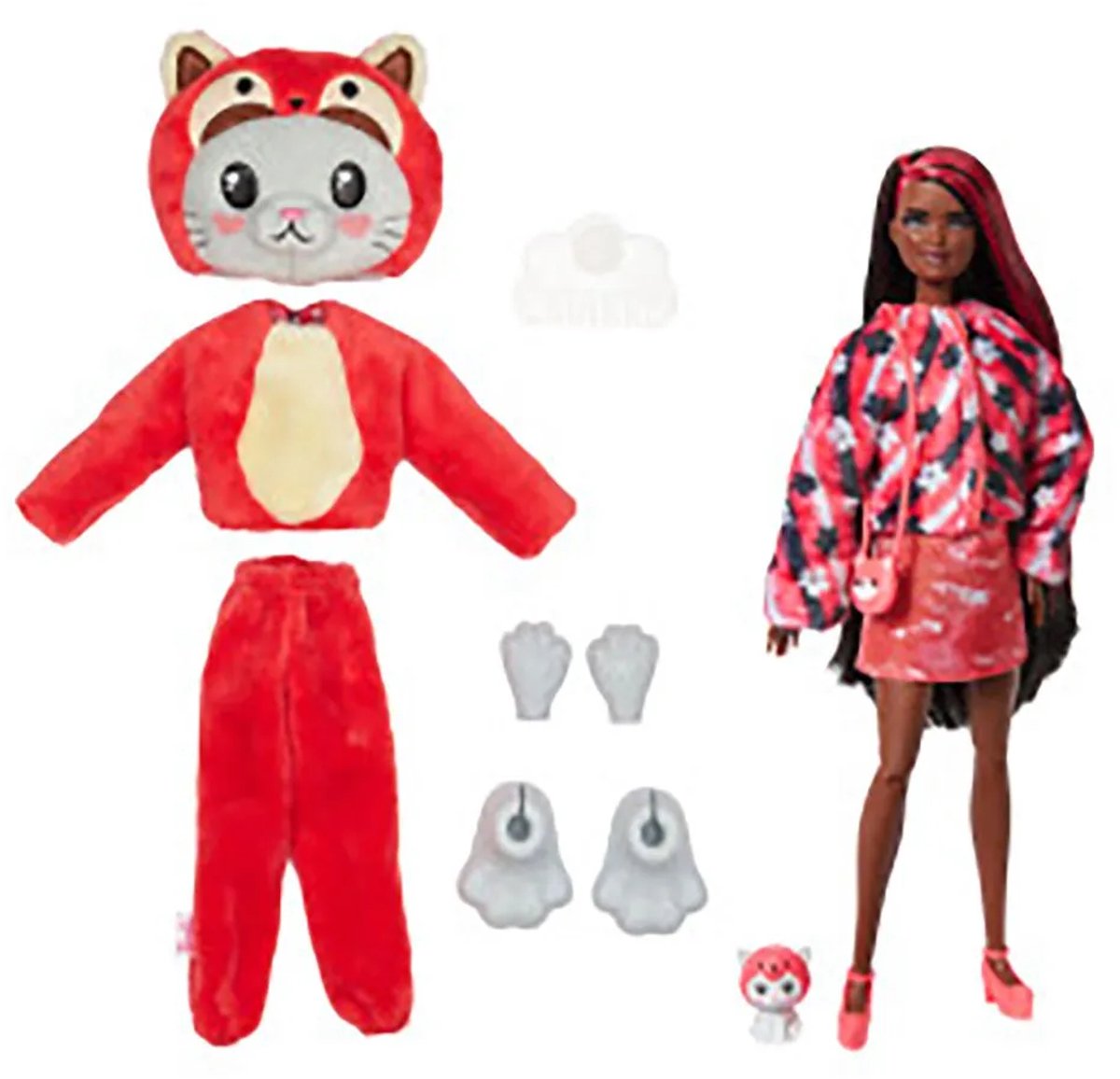 Barbie Cutie Reveal Pop - 30 cm - Kitten Rode Panda - Barbiepop — afbeelding 5