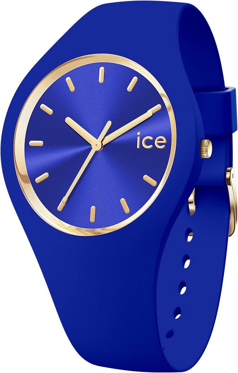 Dameshorloge met siliconen armband - Blauw - Waterdicht tot 10 ATM