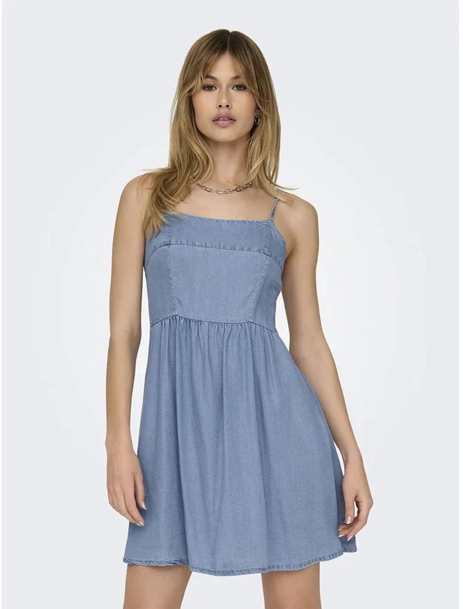 Only Brighton Lange Jurk Blauw M Vrouw