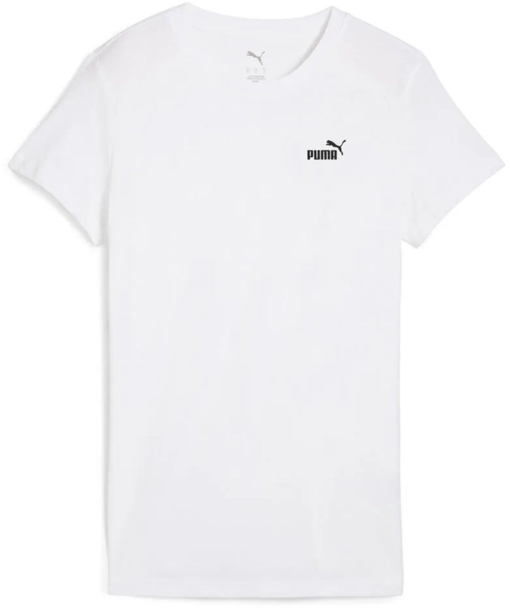 Puma T-Shirt Ess Small No. 1 Logo T-Shirt Sportswear Vrouwen Wit