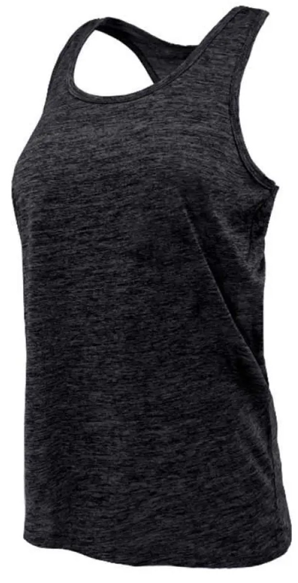 Joluvi Split Mouwloos T-shirt Zwart XS Vrouw