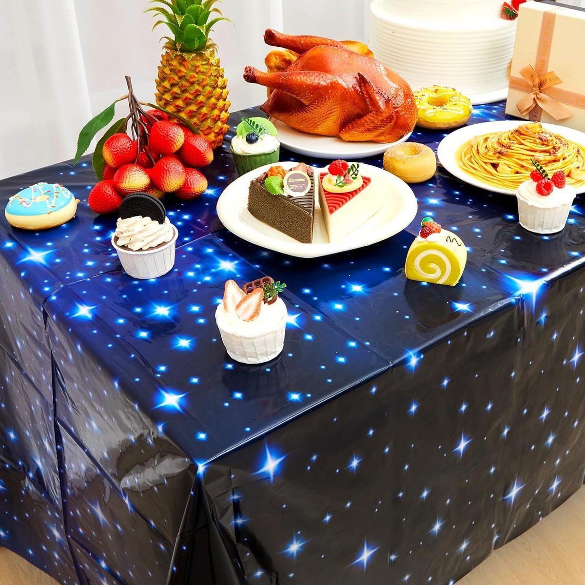 Ruimtetafelkleed voor Kinderen - Waterdicht Tafeldecoratie voor Verjaardagsfeesten