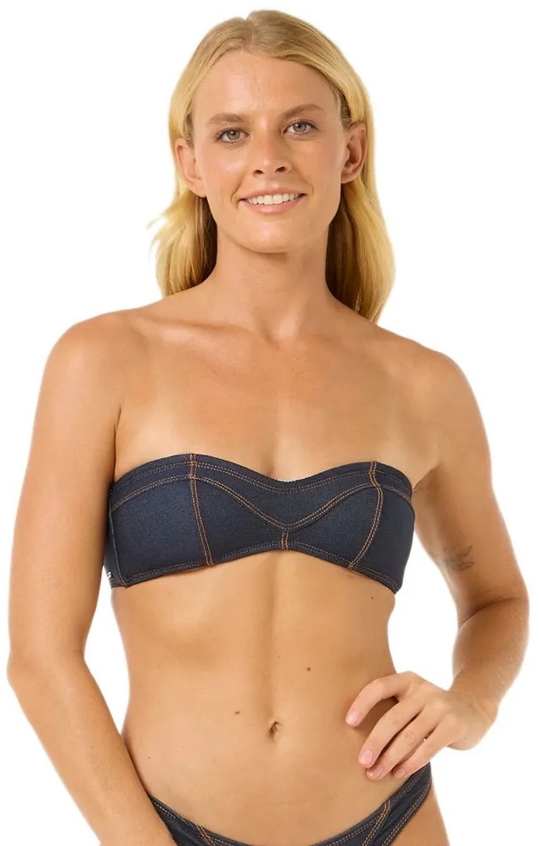 Rip Curl Dalias Bandeau Bikinitop XL Vrouw Blauw