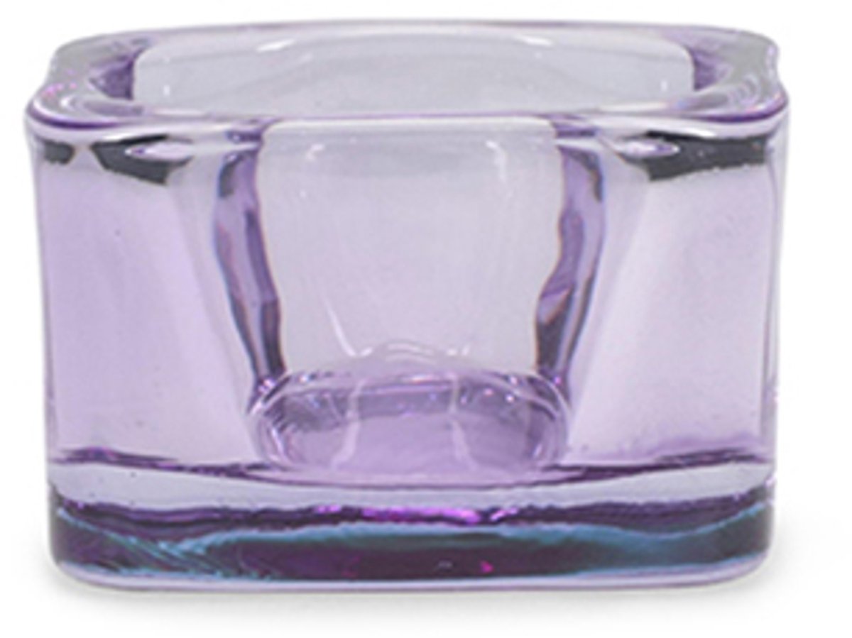 ONA Theelichthouder 5x5cm violet Mood - set/2