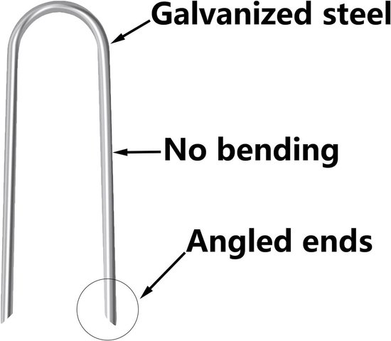 Gigicial Trampoline Palen - Trampoline Ankers - Houd Je Trampoline Vast Tijdens Harde Wind - 8 Stuks - Voor Kinderveiligheid+Zilver