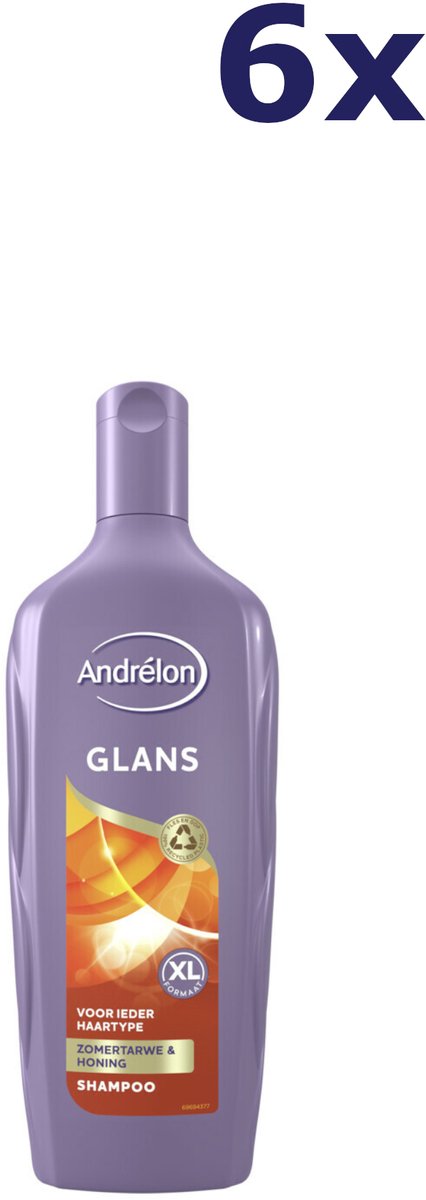 Andrélon Classic Glans Zomer Tarwe Shampoo - 6 x 450 ml - Voordeelverpakking