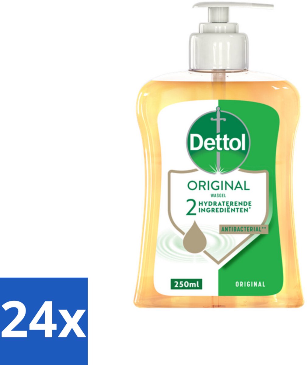 24 x Dettol - Handzeep - Original - Klassieke Hygiëne - 250 ml - Handzeep - Antibacteriële Zeep - Dettol - Hygiëne - Handwas