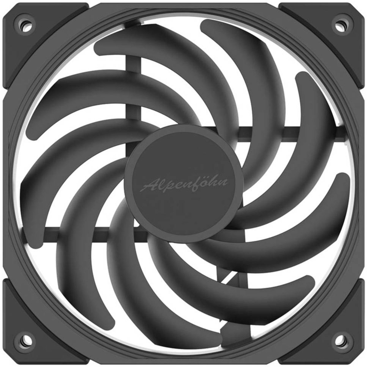 Alpenföhn 120 Jetstream Slim PC-ventilator Zwart (b x h x d) 120 x 120 x 16 mm
