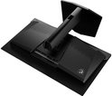 Achterkant van een MSI gaming monitor, met ventilatiegaten en een MSI logo.