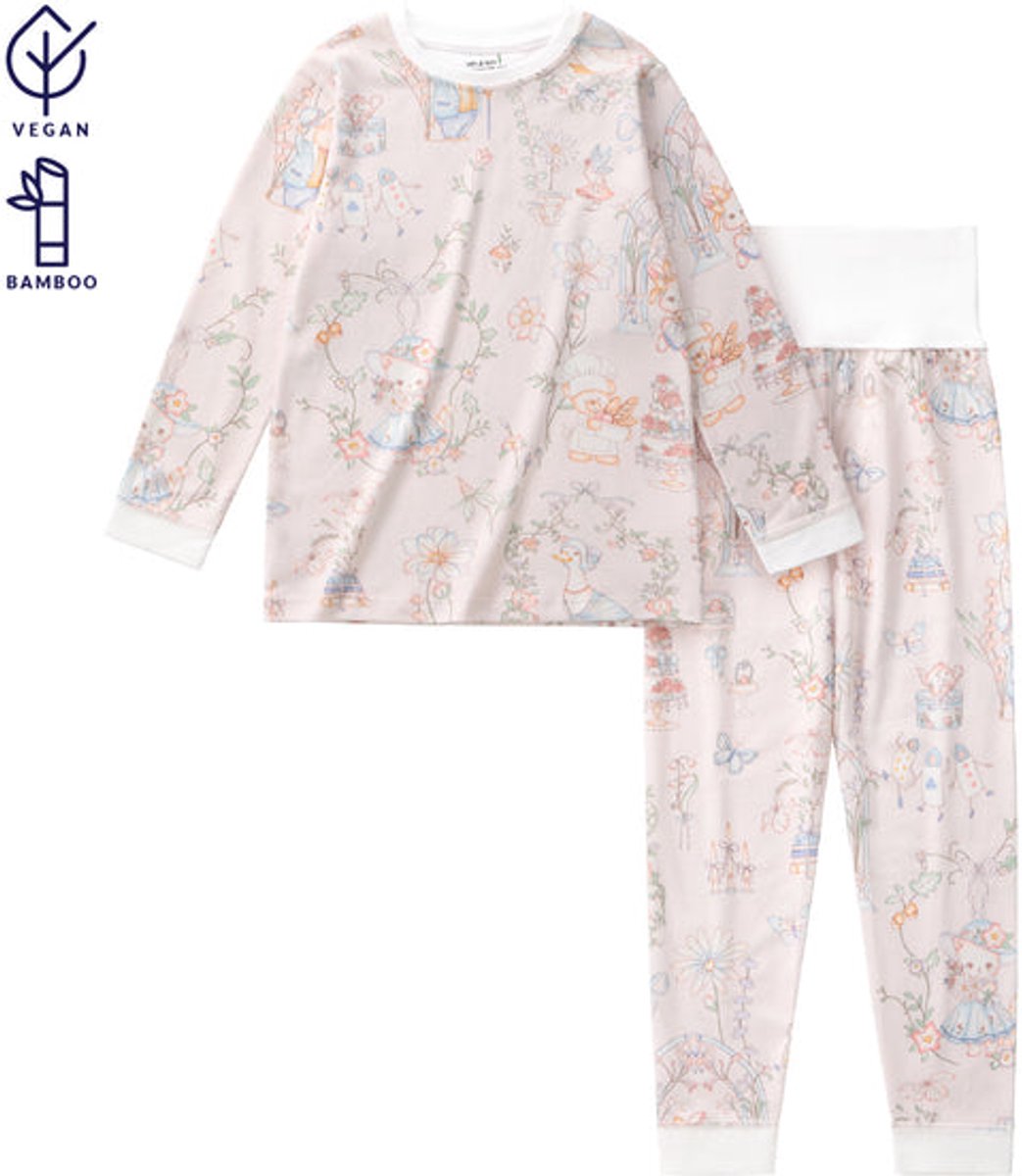 Vos&bos Dreamland Hoge Taille Bamboe Pyjamaset - Dream Banquet - 74/80