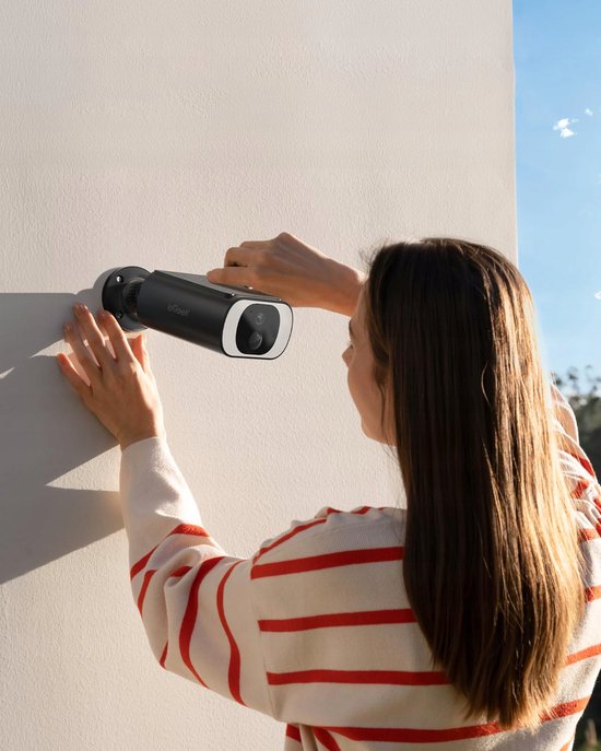 ieGeek 3MP draadloze beveiligingscamera - ingebouwd zonnepaneel - CCTV-camerasysteem op batterijen - nachtzicht in kleur - bewegingsdetectie -Zwart- 3 stuks — afbeelding 3