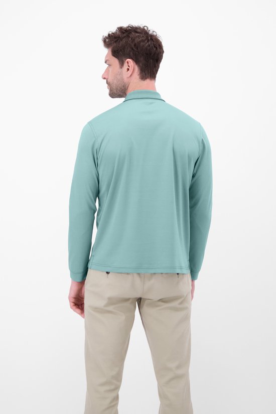 Polo Lerros à manches longues avec poche poitrine en mélange de coton 25d4211 465, taille homme 3XL