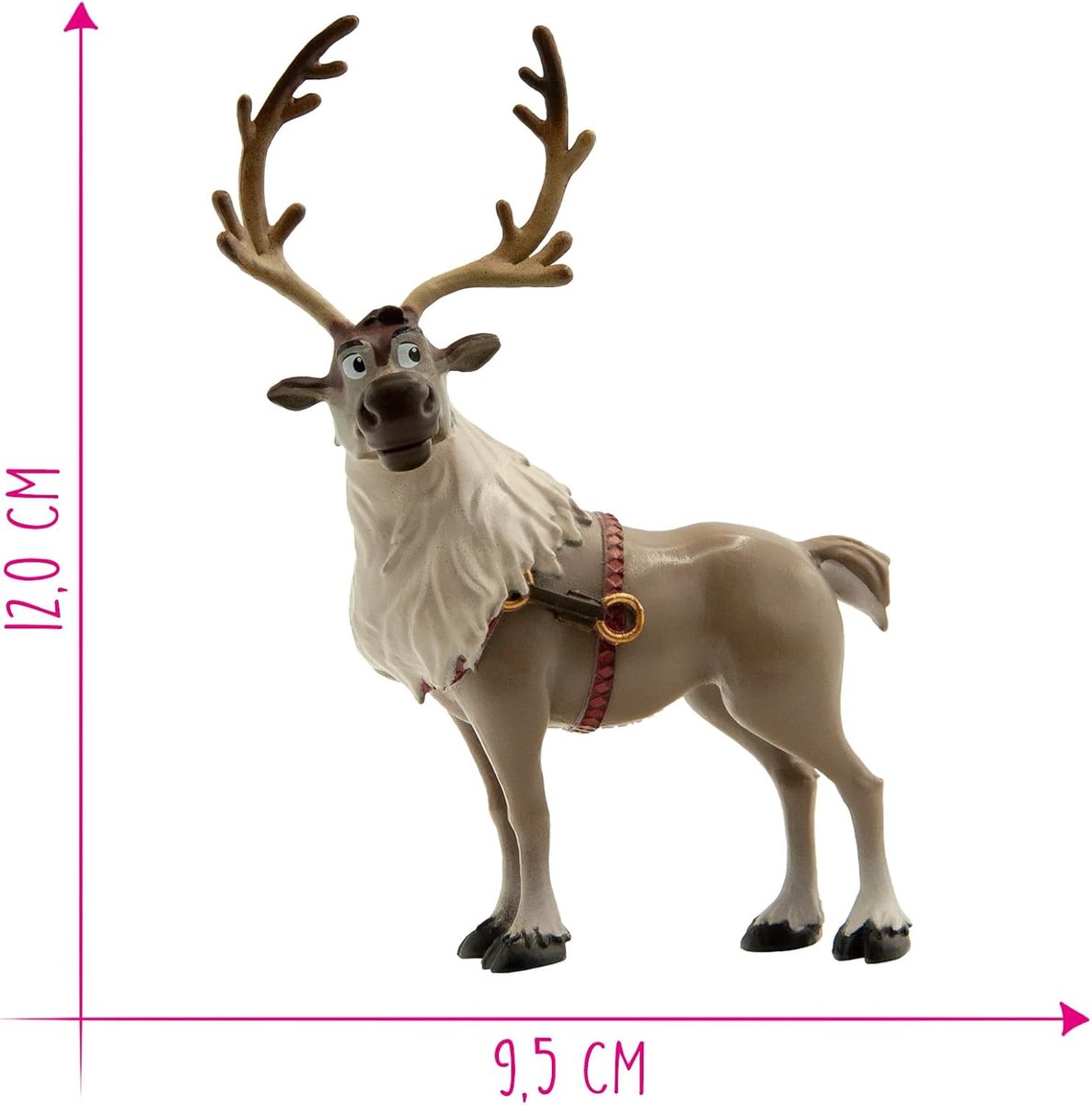 Bullyland 13514 – Speelfiguur en verzamelfiguur Sven uit Disney Frozen 2 – ca. 12 cm – levensecht en detailrijk vormgegeven – ideaal als taartfiguur en klein cadeautje voor kinderen vanaf 3 jaar. — afbeelding 2
