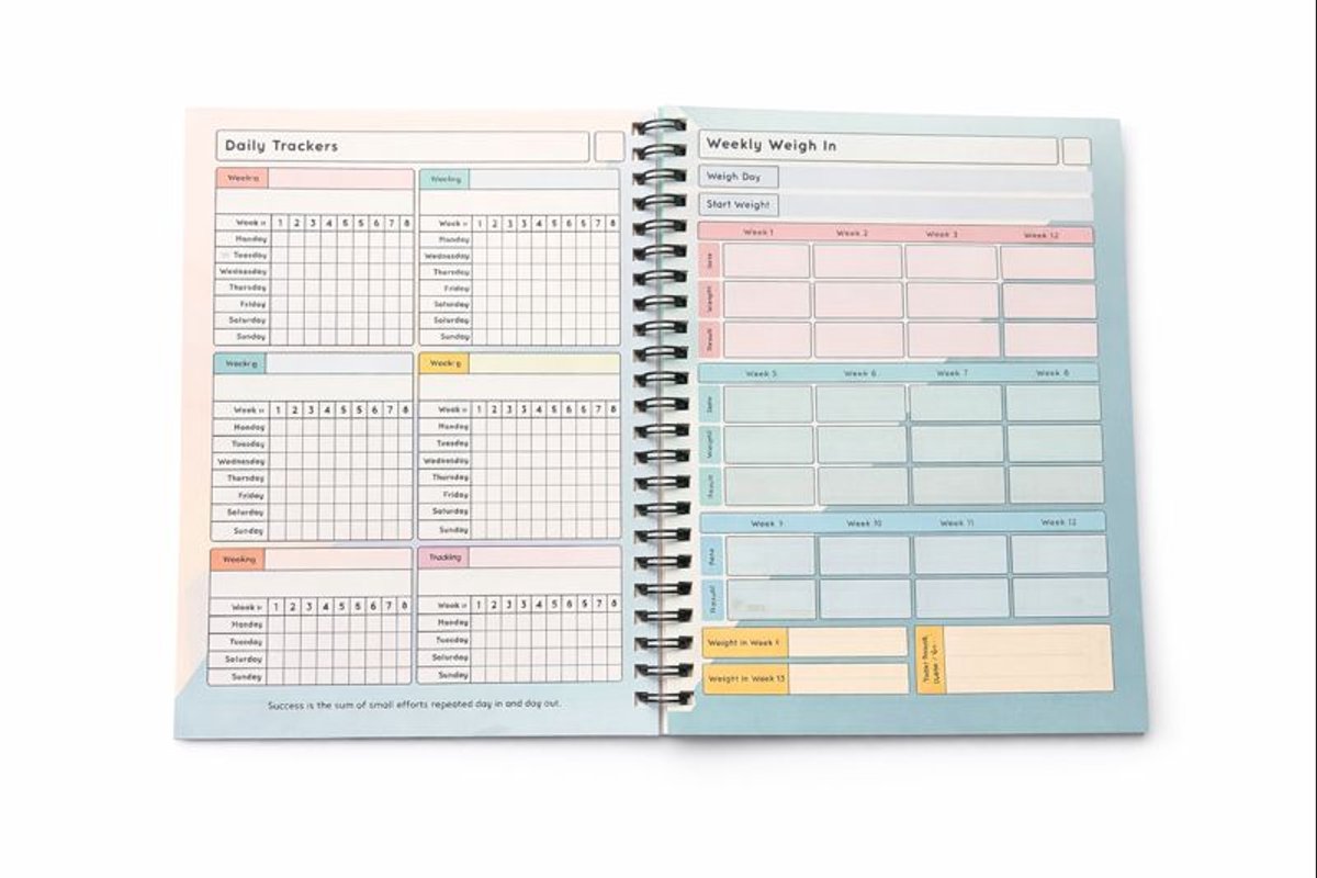 Fitness Planner - Sport Logboek - Workout Planner - Inclusief Weerstandsband — cadeau in Hobby - foto 3