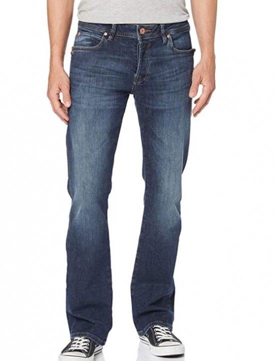 LTB Jeans Roden Heren Straight Jean - Donkerblauw - Lane Wash