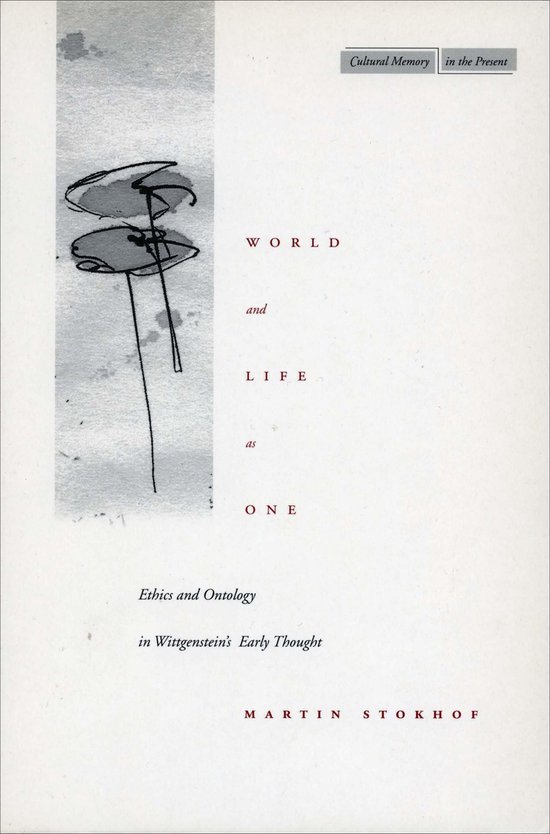 Boekomslag met de titel "World and Life as One" en een schematische tekening van bloemen.