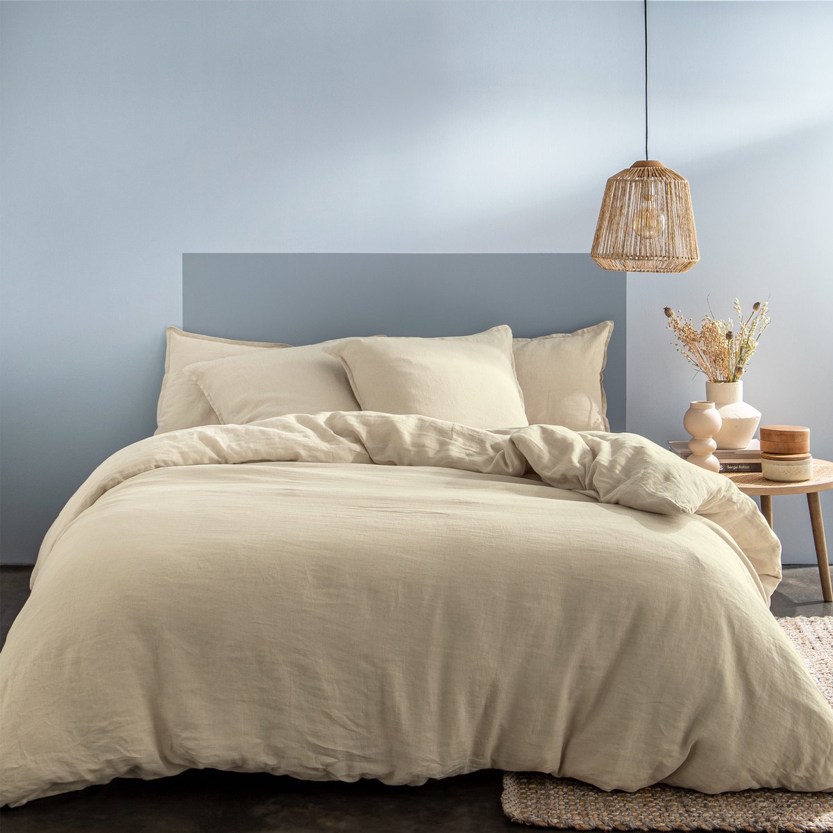 Matt & Rose Dekbedovertek Ivoire - 260 x 240+ (2x) 65 x 65 cm - Linnen