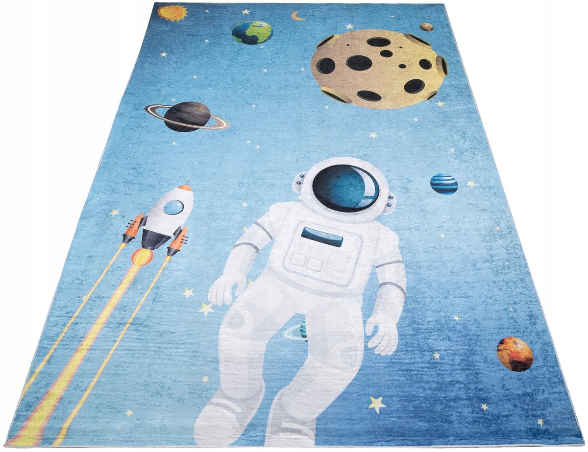 Kleed Astronaut Kinderkamer 160x230 cm - Kleurrijk & Antislip