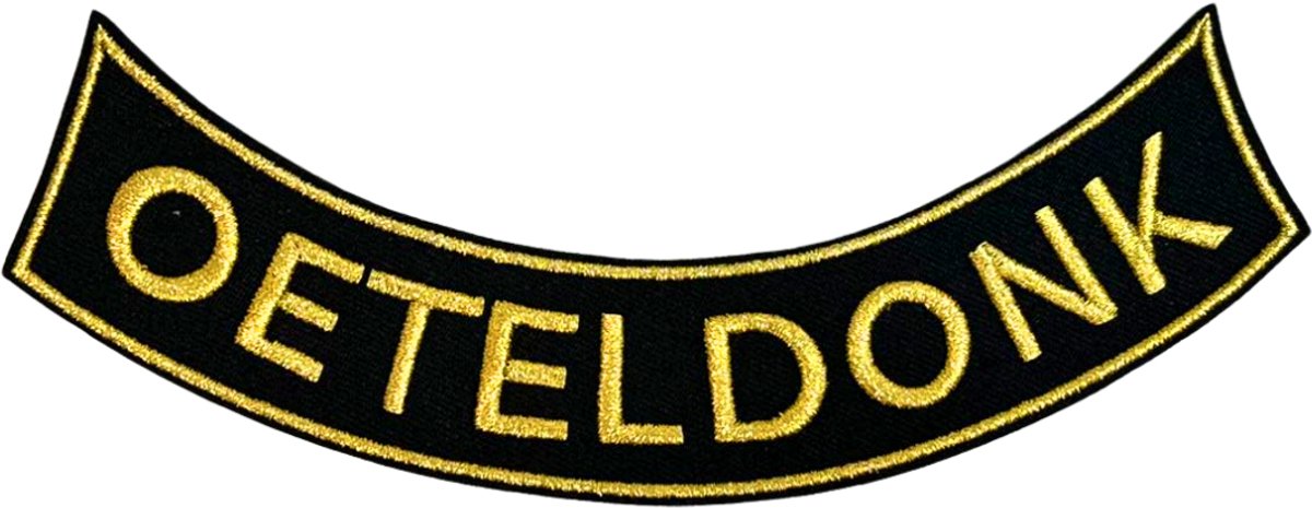 Rugembleem Oeteldonk - Omgekeerd - Goud