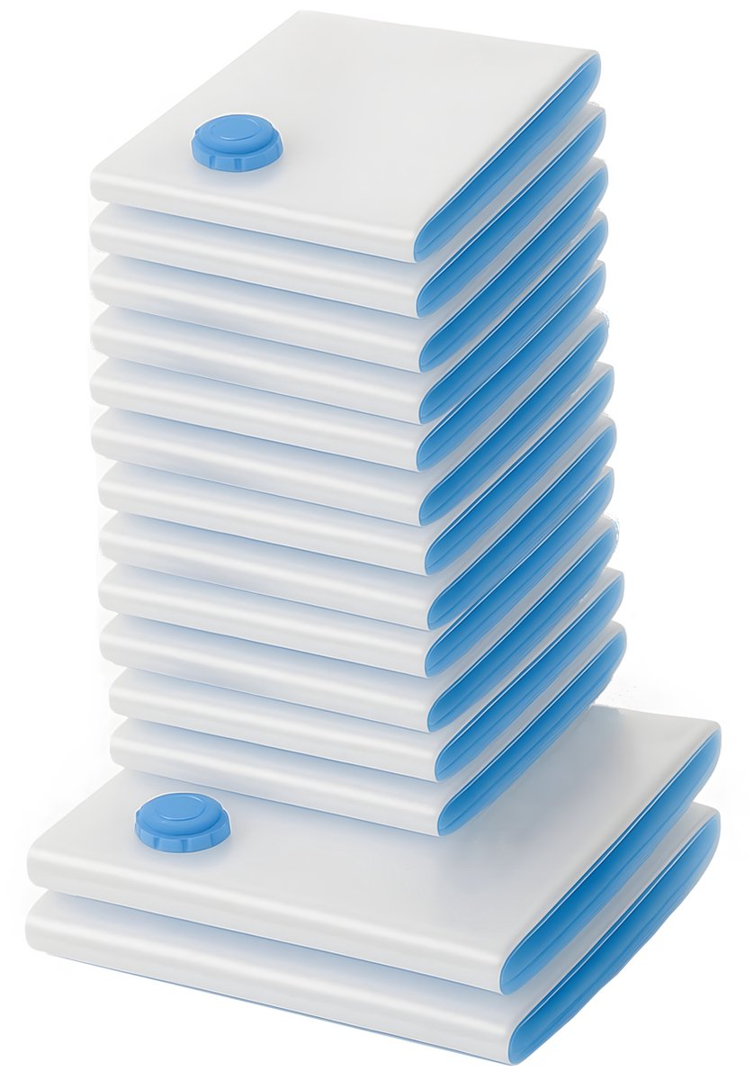 Vacuümzakken - Set van 15 stuks - 40x60cm en 50x70cm - Kledingopslag - ruimtebesparing