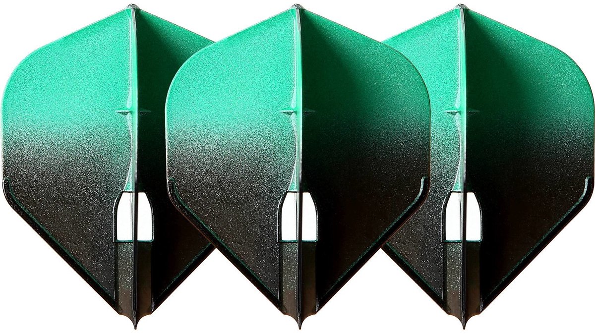 L-Style Champagne L1 Standard 2-Tone BK×Green - Dart Flights