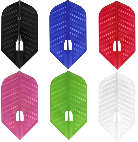 L-Style Champagne L6D Dimple Slim Black - Dart Flights van L-Style — afbeelding 2