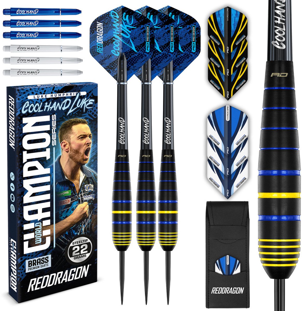 Red Dragon Luke Humphries Coolhand Luke Brass Dartshopper Exclusives - Dartpijlen