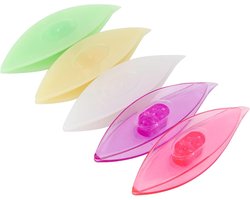 5Pcs Tatting Shuttle Kit - Kleurige Plastic Waving Shuttlecocks - DIY Hand Lacemaking Craft Tool (3#)