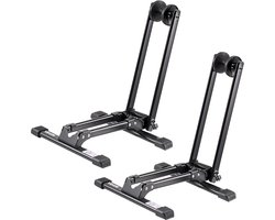 VEVOR 2 Stuks Fietsstandaard Parkeerstandaard Vloerstandaard 508-736,6mm Opvouwbaar