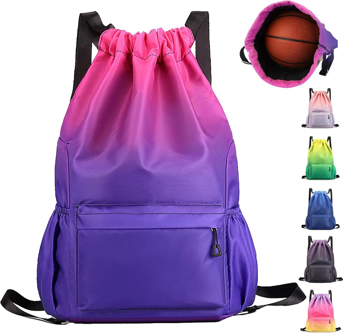 CSGoods - Gymtas voor dames en jongens, 25 liter, waterdicht en met trekkoord, ideaal voor gym, zwemmen en reizen