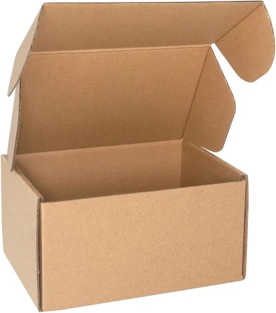 Boîtes En Carton Ondulé 220x213x40mm - Pack De 10 Boîtes Postales Pour Petits Colis, Expédition Facile Et Emballage Cadeaux