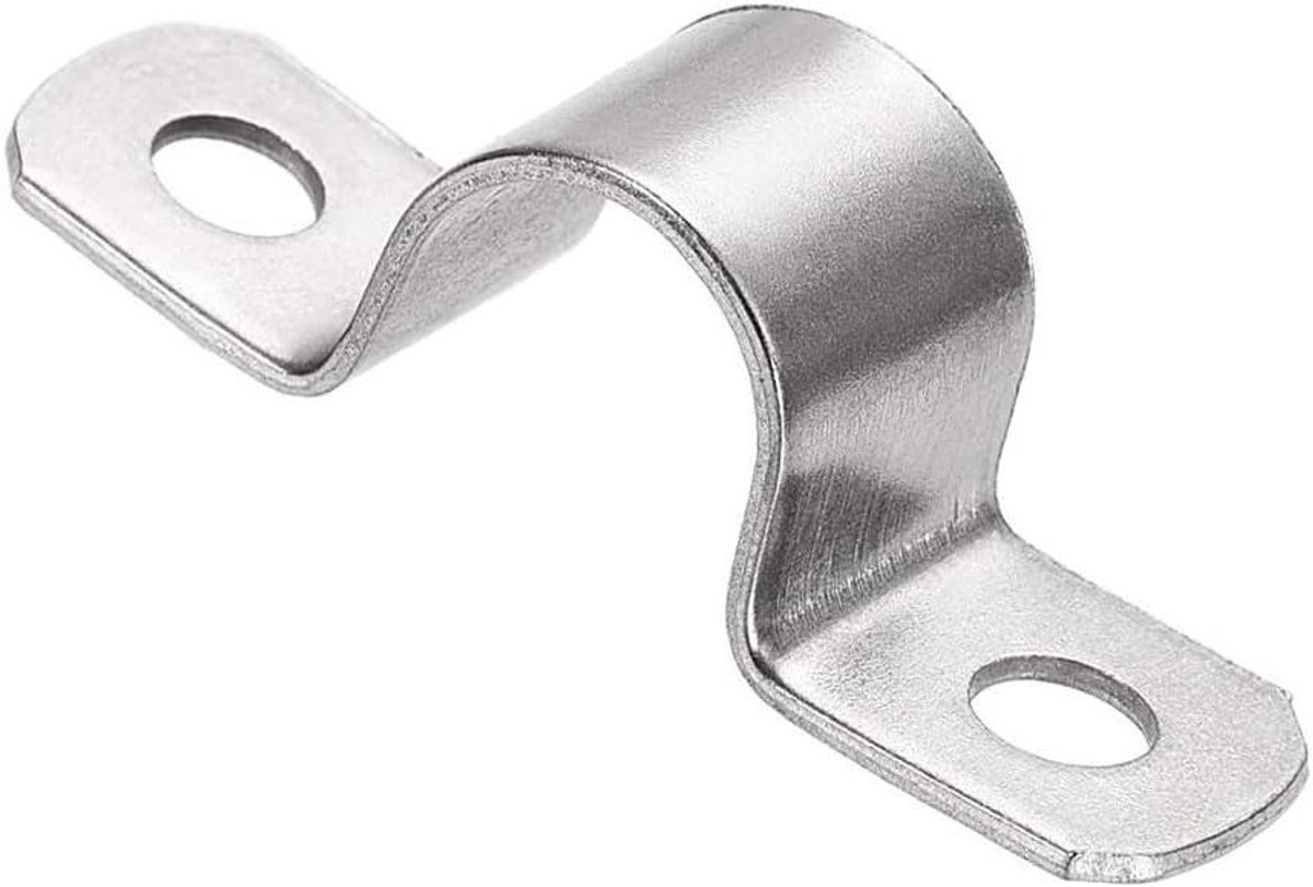 Provento - Heavy Duty U-Beugel Pijpklem van 20mm, Roestvrij Staal, Buis Spanningsclips - 8 stuks