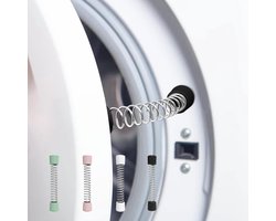 Deurstopper voor wasmachine - Magnetische deurstopper voor wasmachine aan de voorzijde - Houdt de deur van de wasmachine open en droog - Voorkomt geurtjes en schimmel - Flexibel siliconenmateriaal - Geschikt voor de meeste wasmachines - 4 stuks